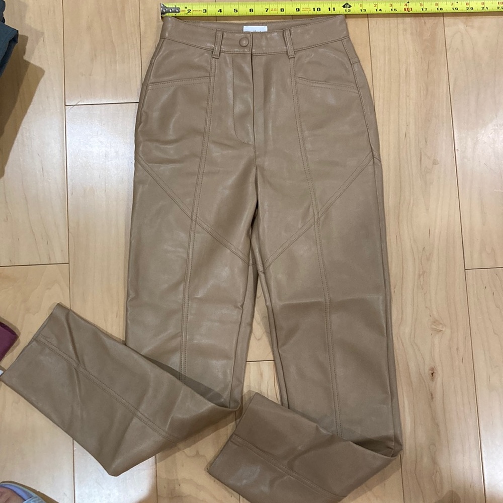 Aritzia rebel pants leather